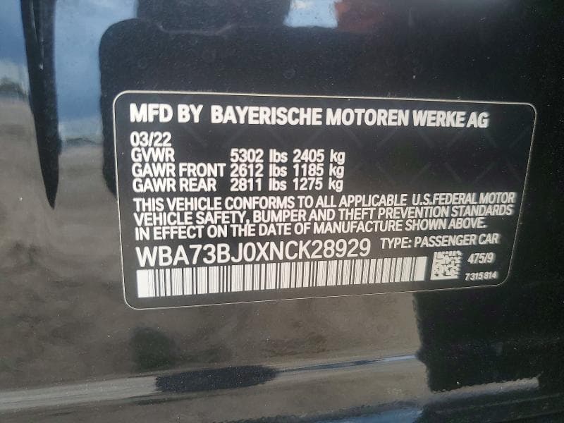 2022 BMW 540 XI 12
