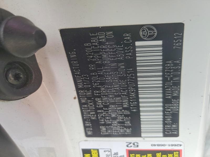 2023 TOYOTA CAMRY SE 12