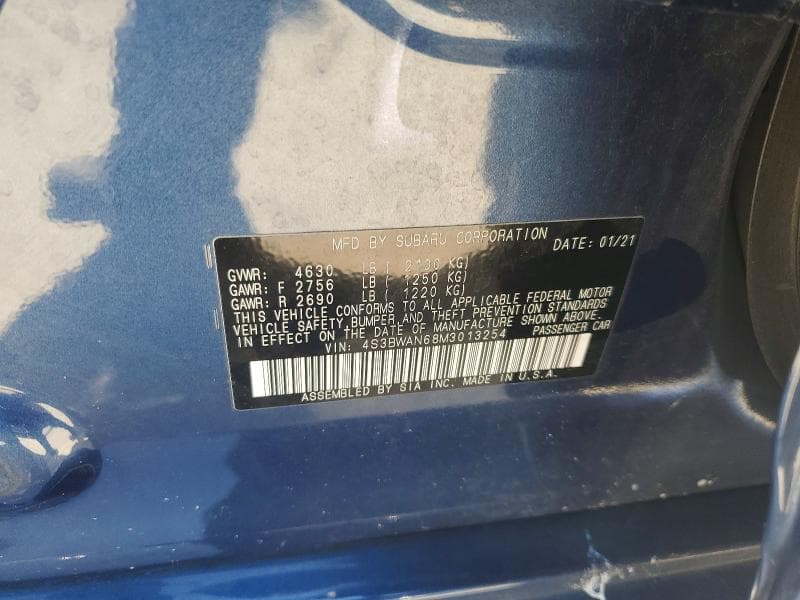 2021 SUBARU LEGACY LIMITED 12