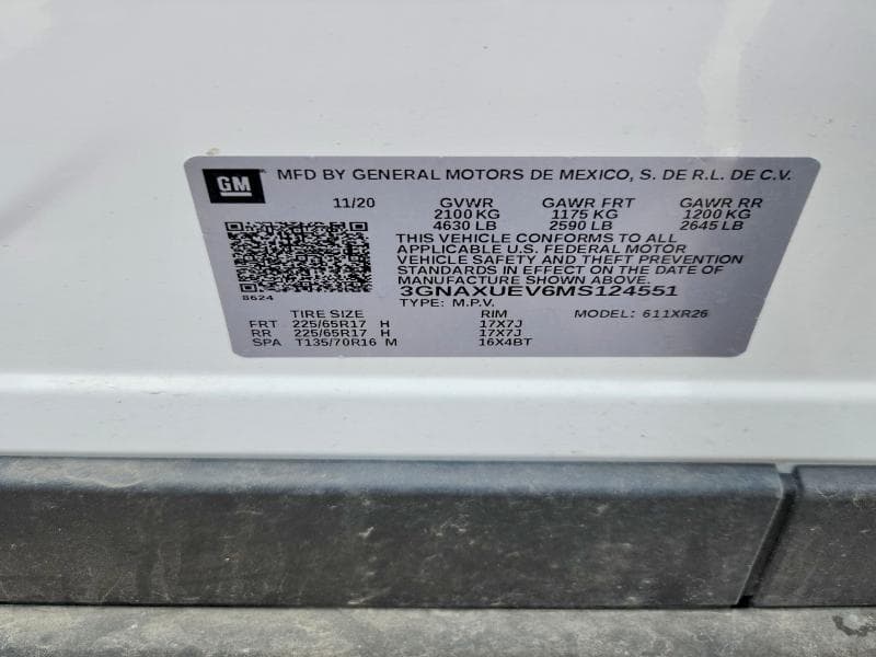 2021 CHEVROLET EQUINOX LT 13