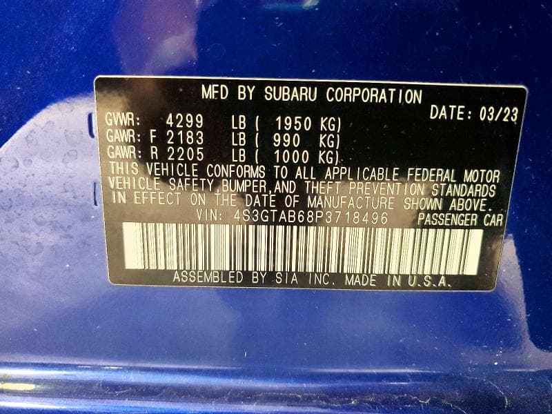 2023 SUBARU IMPREZA 13