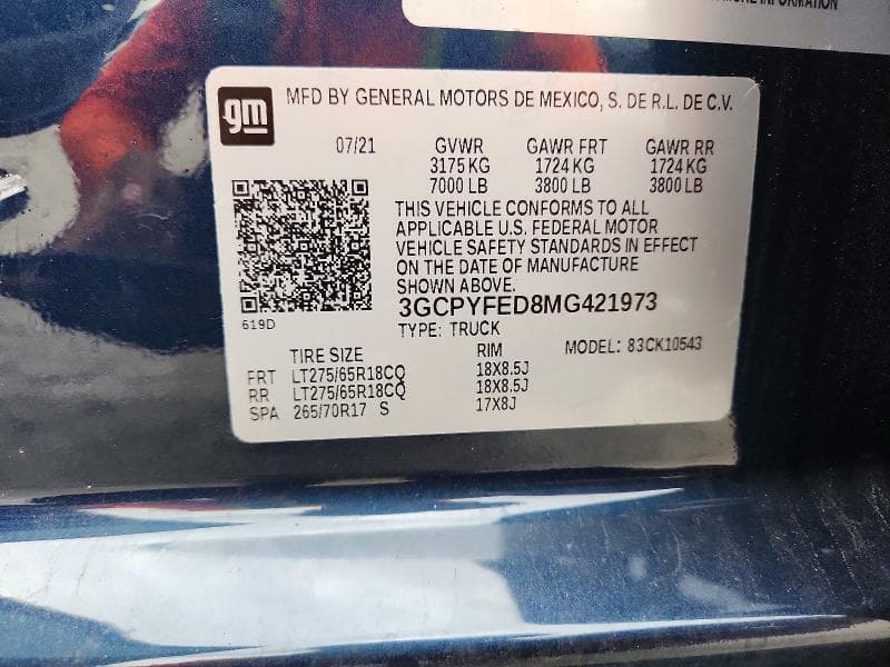 2021 CHEVROLET SILVERADO K1500 LT TRAIL BOSS 12