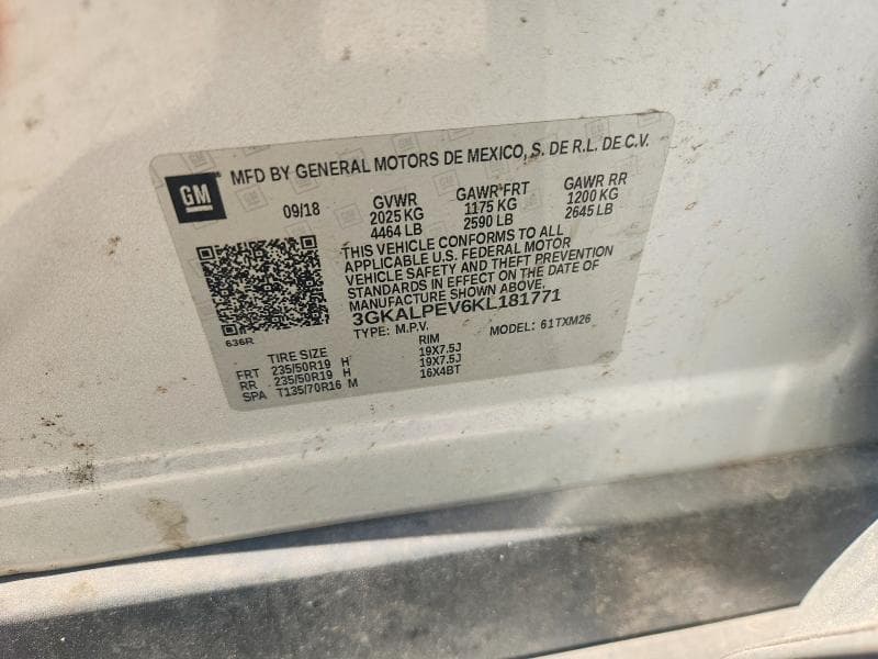 2019 GMC TERRAIN SLT 13
