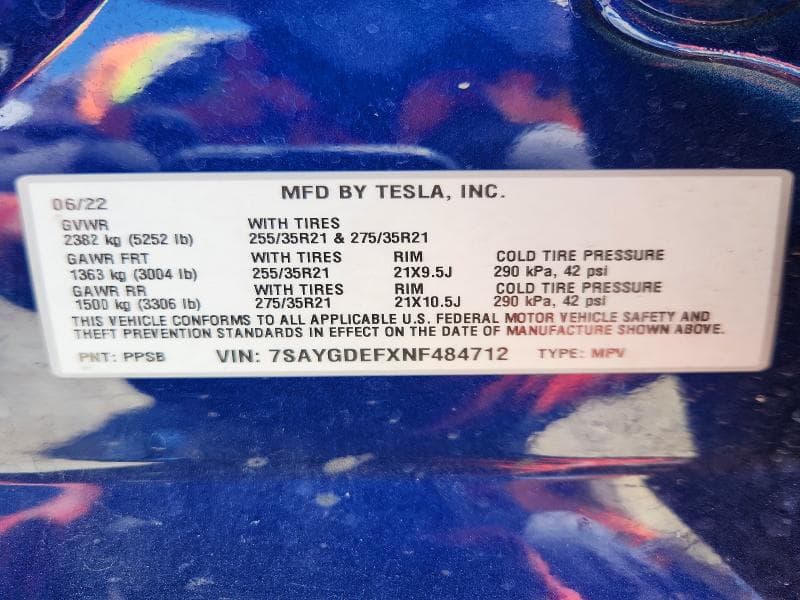 2022 TESLA MODEL Y 12