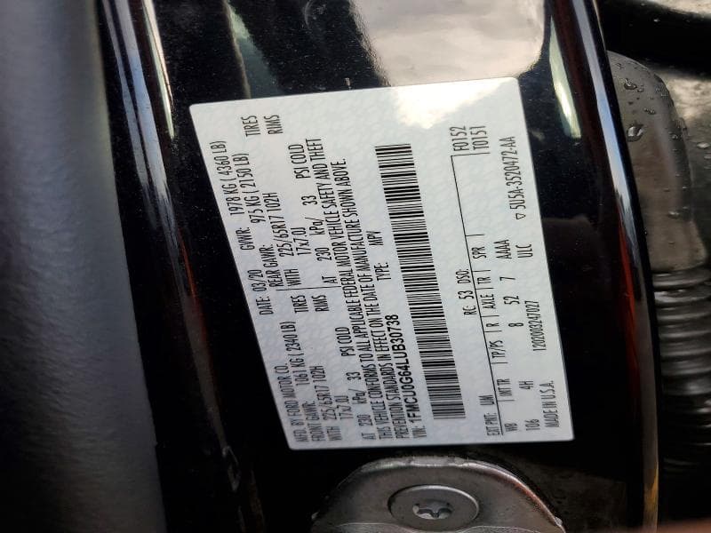 2020 FORD ESCAPE SE 12