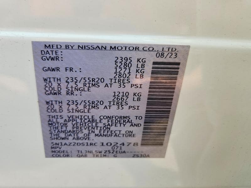 2024 NISSAN MURANO PLATINUM 25