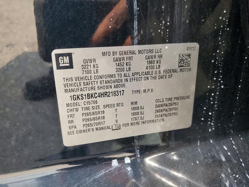 2017 GMC YUKON SLT SLT 13