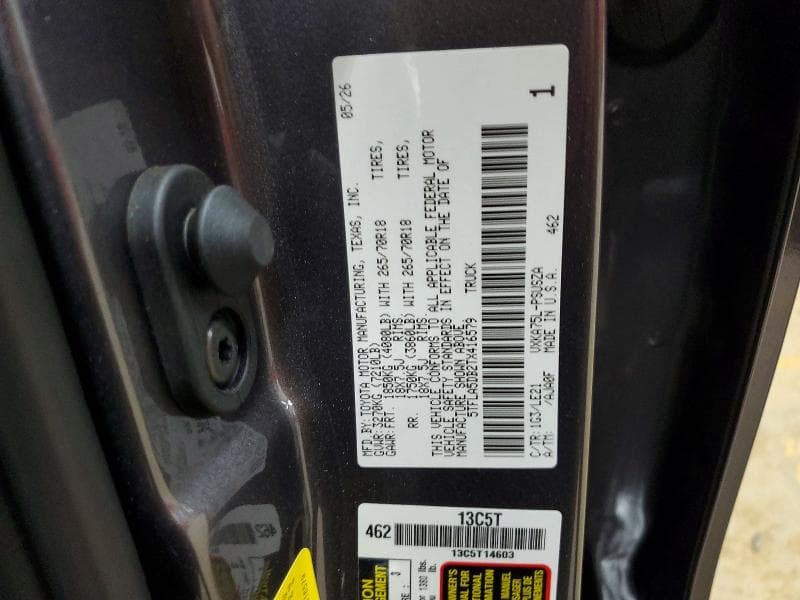 2026 TOYOTA TUNDRA SR5 SR5 12