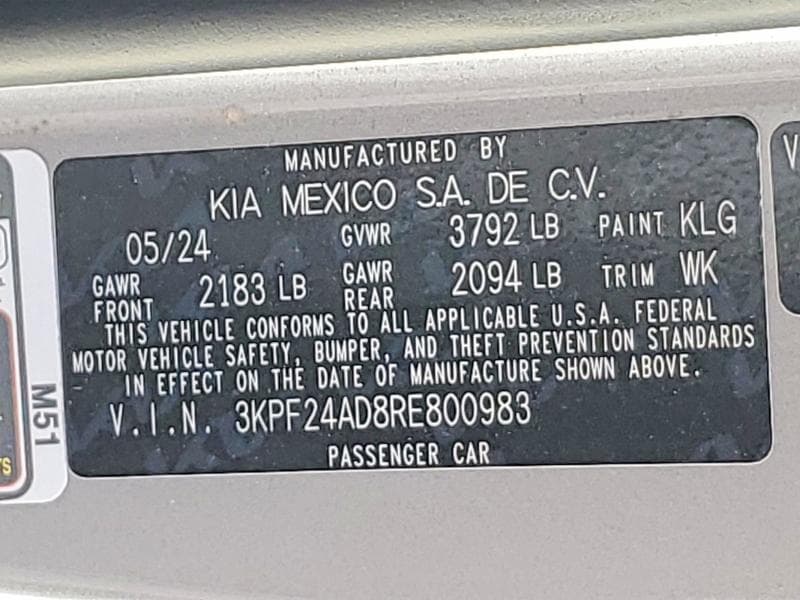 2024 KIA FORTE LXS 12