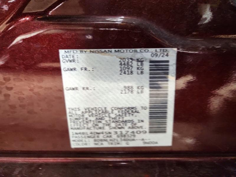 2025 NISSAN ALTIMA SV 12
