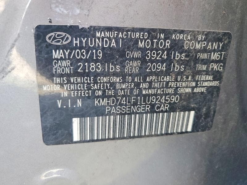 2020 HYUNDAI ELANTRA SE 12