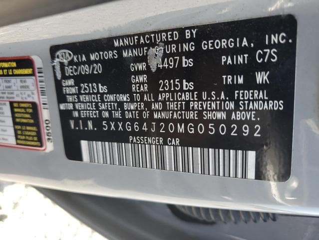 2021 KIA K5 GT LINE 12