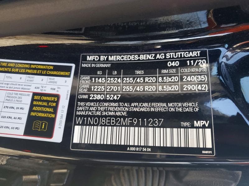 2021 MERCEDES-BENZ GLC COUPE 300 4MATIC 300 4MATIC 12