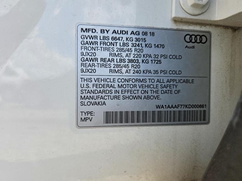 2019 AUDI Q7 PREMIUM PREMIUM 13