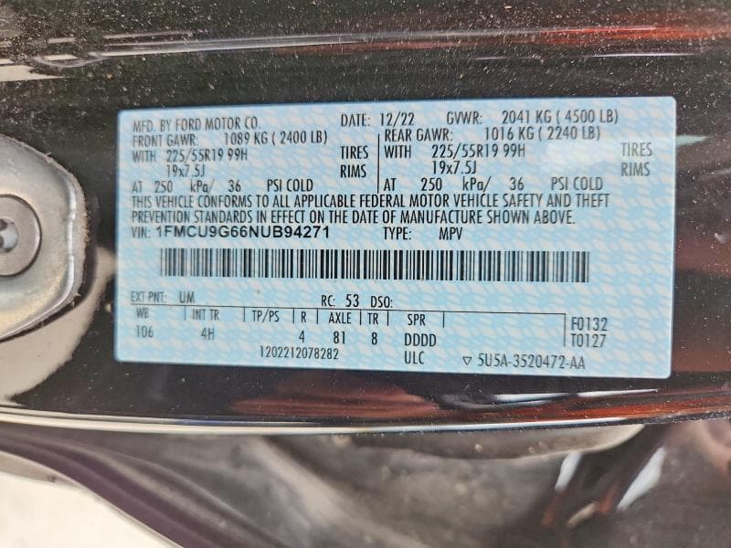 2022 FORD ESCAPE SE 12