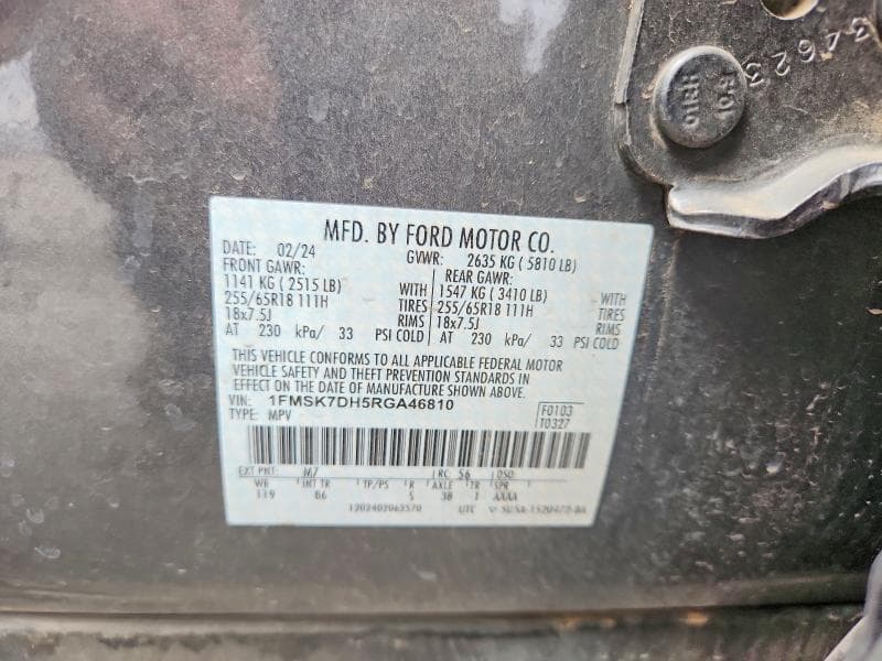 2024 FORD EXPLORER XLT 14