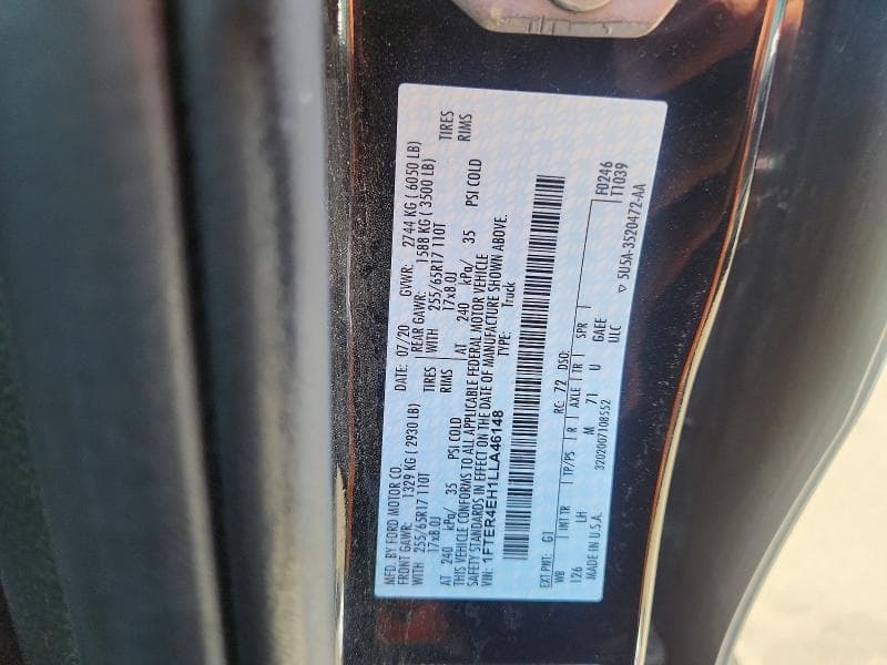 2020 FORD RANGER XL 13