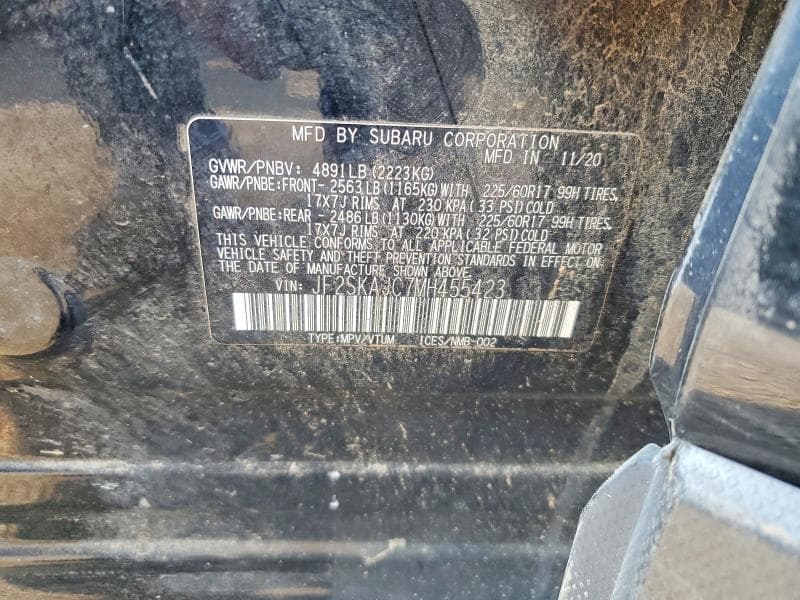 2021 SUBARU FORESTER PREMIUM 12