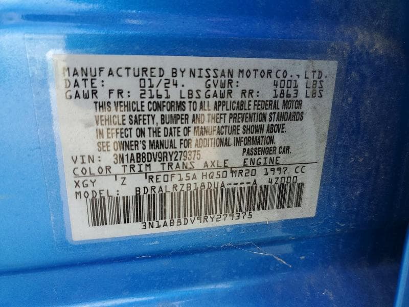 2024 NISSAN SENTRA SR SR 12