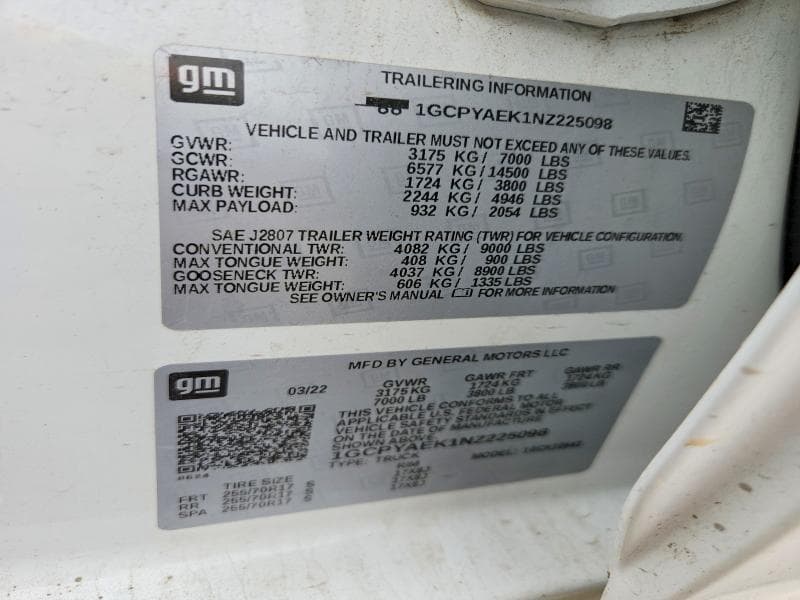 2022 CHEVROLET SILVERADO LTD K1500 K1500 13
