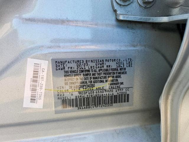 2023 NISSAN SENTRA SV 12