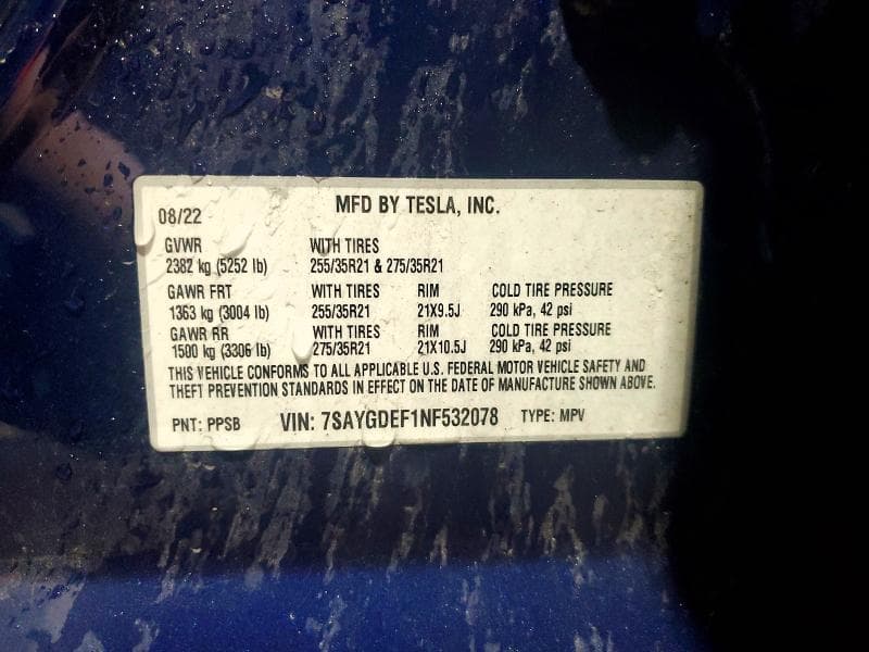 2022 TESLA MODEL Y 13