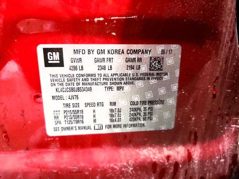 2018 BUICK ENCORE ESSENCE ESSENCE 12