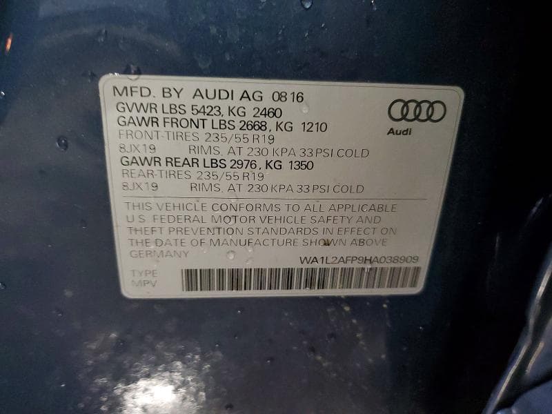 2017 AUDI Q5 PREMIUM PLUS PREMIUM PLUS 13