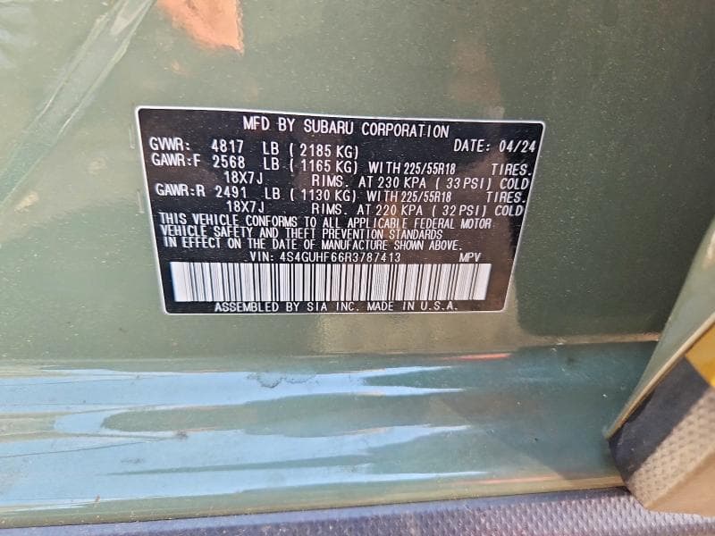 2024 SUBARU CROSSTREK SPORT 12