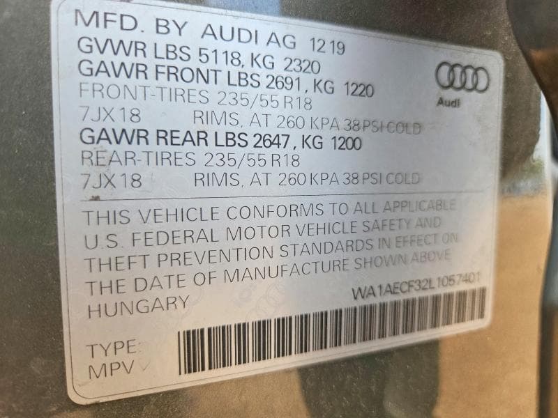 2020 AUDI Q3 PREMIUM 12