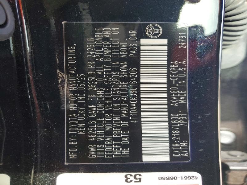 2025 TOYOTA CAMRY XSE 13