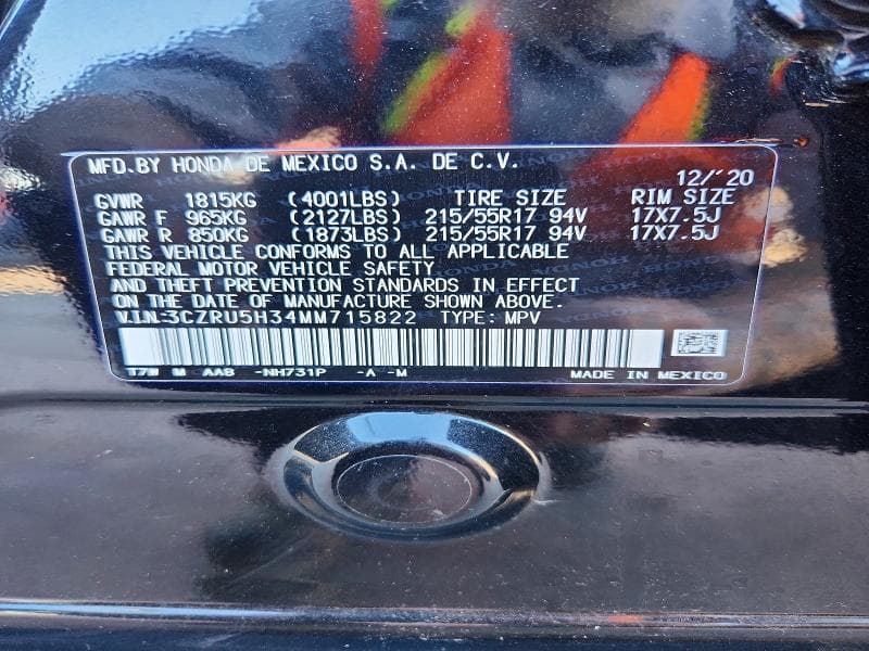 2021 HONDA HR-V LX LX 13