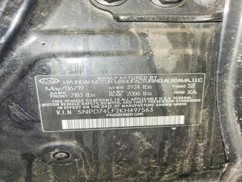 2019 HYUNDAI ELANTRA SE 13