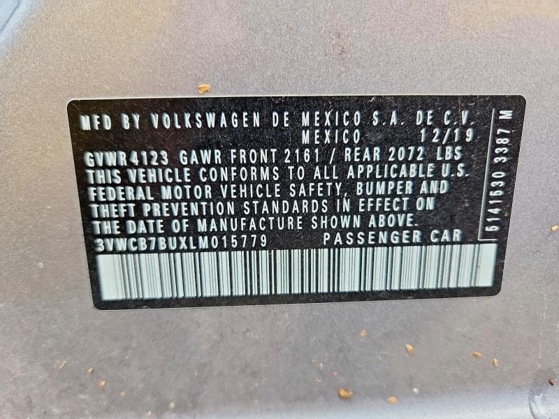 2020 VOLKSWAGEN JETTA S 12