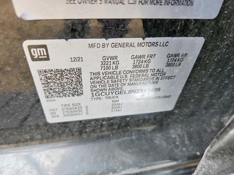 2022 CHEVROLET SILVERADO LTD K1500 LTZ 12
