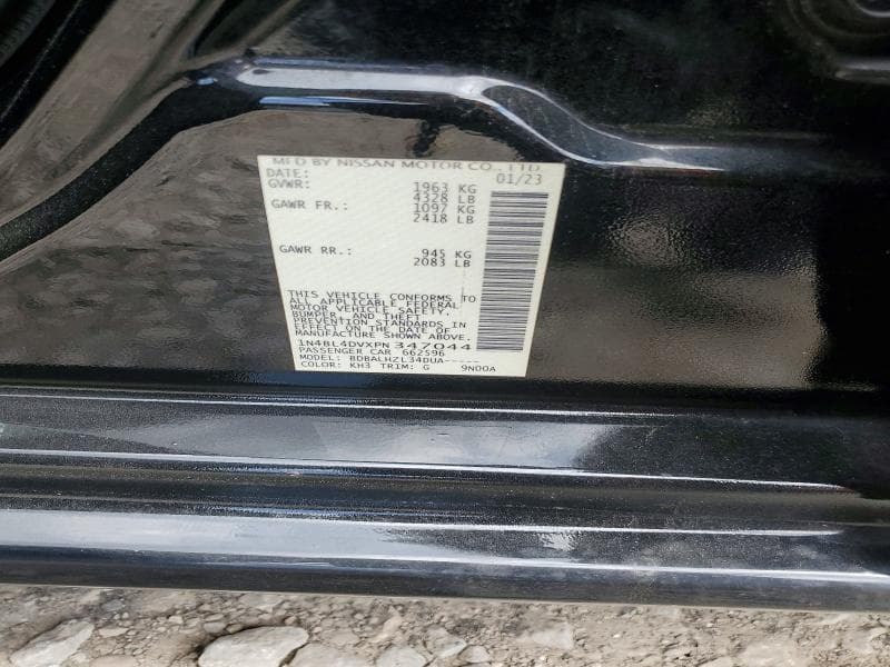 2023 NISSAN ALTIMA SV 12