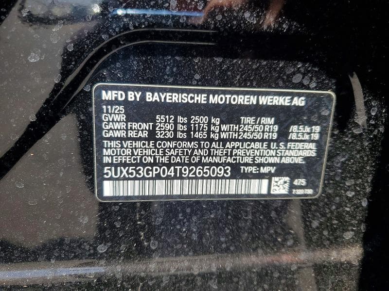 2026 BMW X3 30 XDRIVE 30 XDRIVE 14