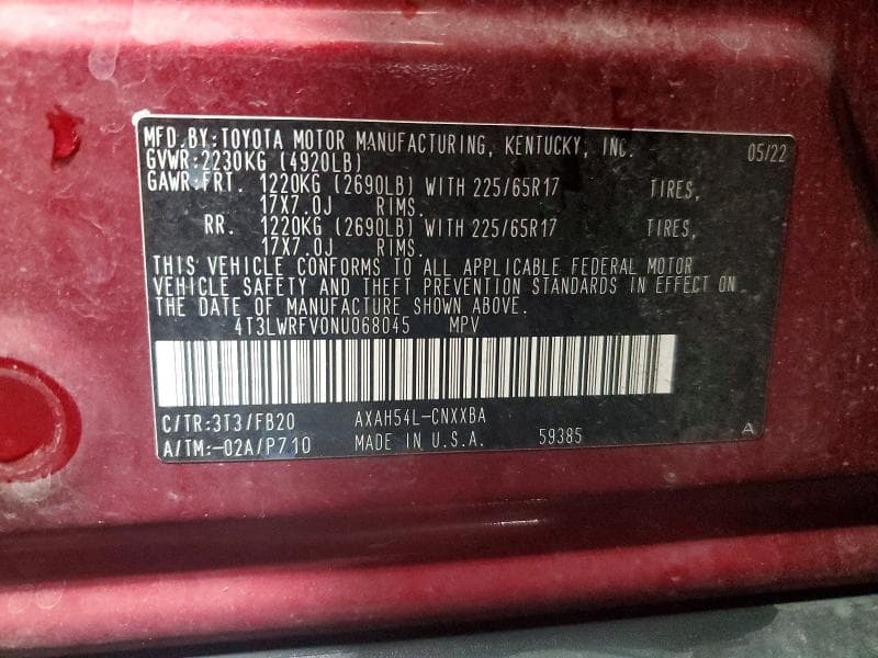 2022 TOYOTA RAV4 LE LE 12