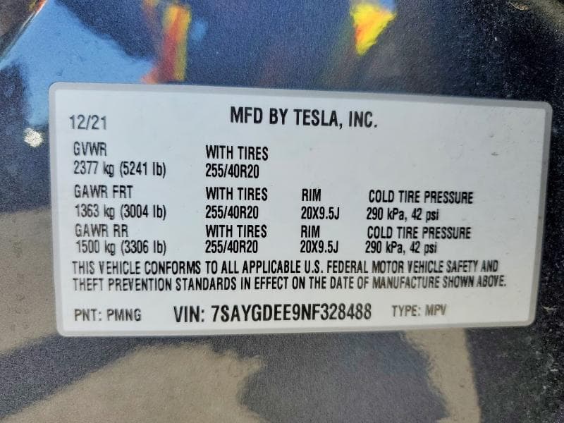 2022 TESLA MODEL Y 13