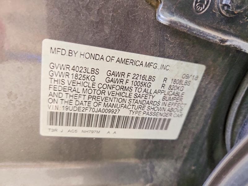 2018 ACURA ILX PREMIUM 12