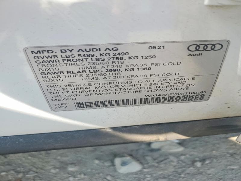 2021 AUDI Q5 PREMIUM PREMIUM 13