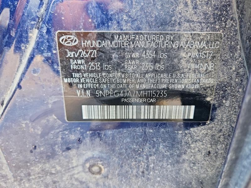 2021 HYUNDAI SONATA SE SE 12