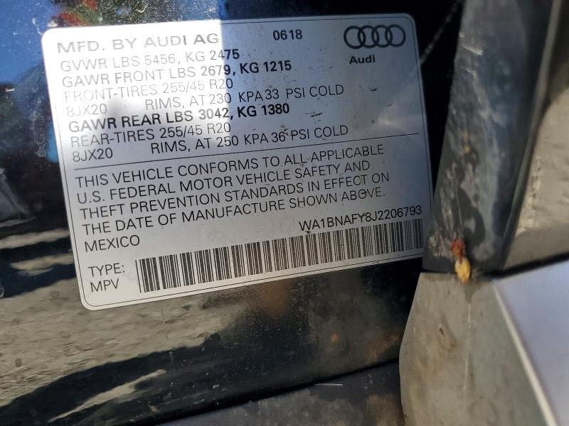 2018 AUDI Q5 PREMIUM PLUS PREMIUM PLUS 13