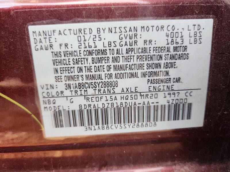 2025 NISSAN SENTRA SV SV 13