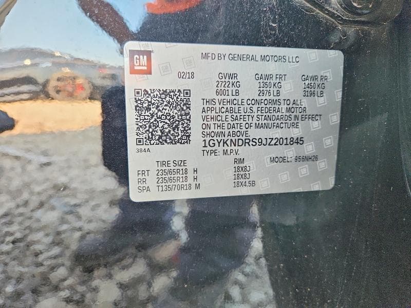 2018 CADILLAC XT5 LUXURY 12