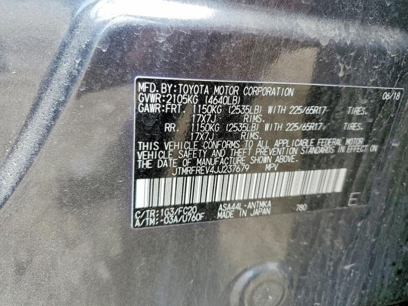 2018 TOYOTA RAV4 XLE XLE 13