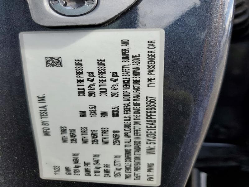 2023 TESLA MODEL 3 13