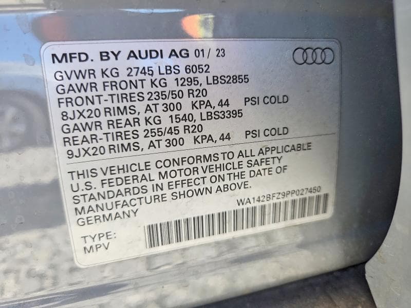 2023 AUDI Q4 E-TRON SPORTBACK PRESTIGE 13