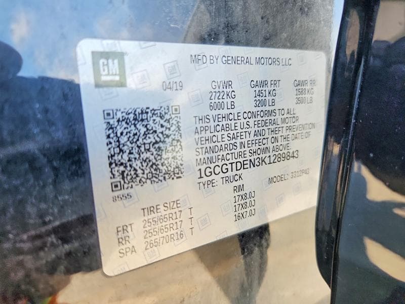 2019 CHEVROLET COLORADO Z71 12