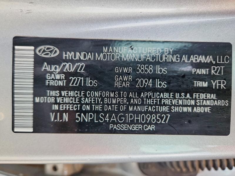 2023 HYUNDAI ELANTRA SEL SEL 12